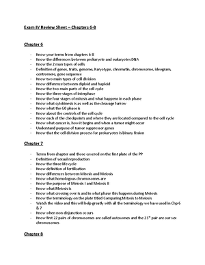 Intro To Bio Exam I Study Guide - Exam I Review Sheet – Chapters 1 ...