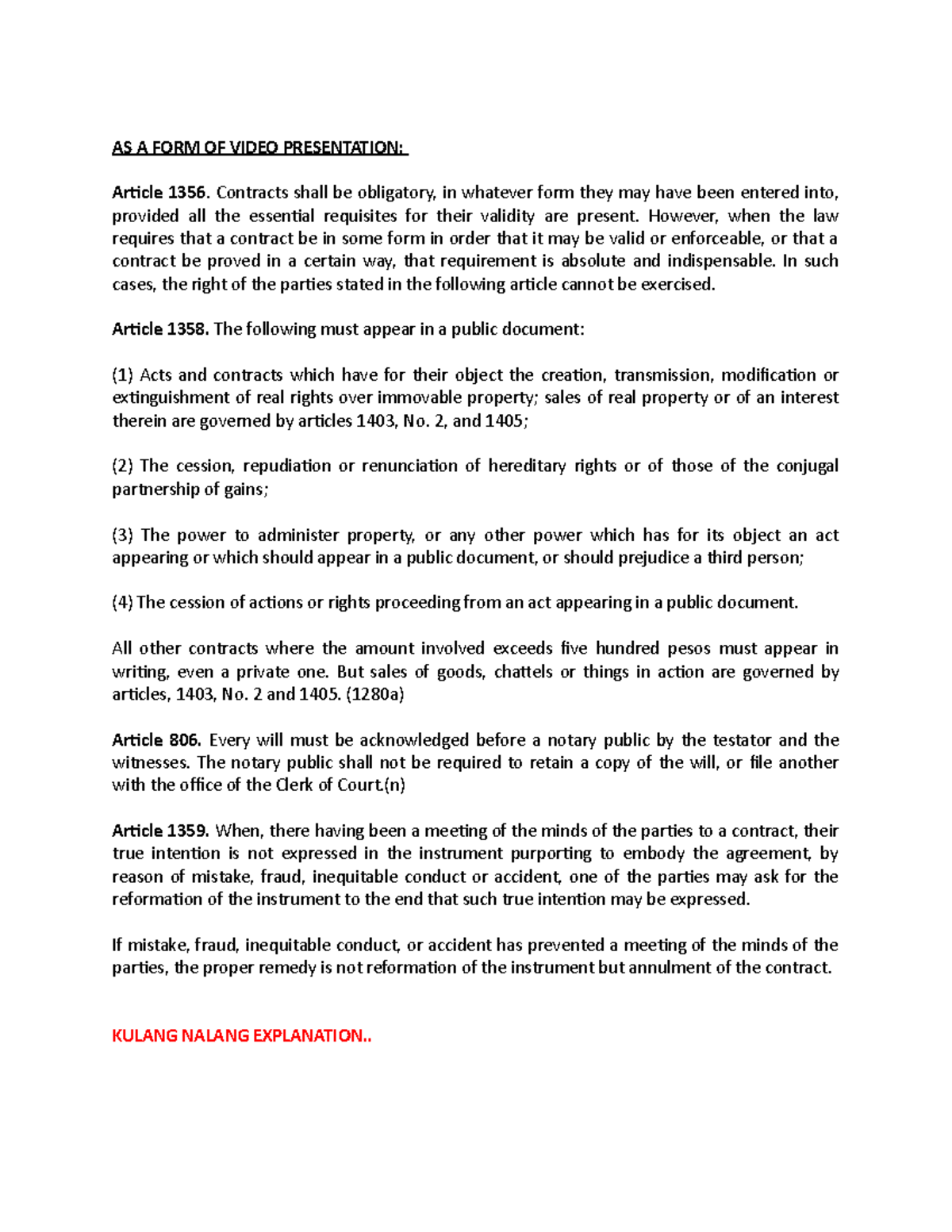 Legal Forms - These are lecture notes that are very important and ...
