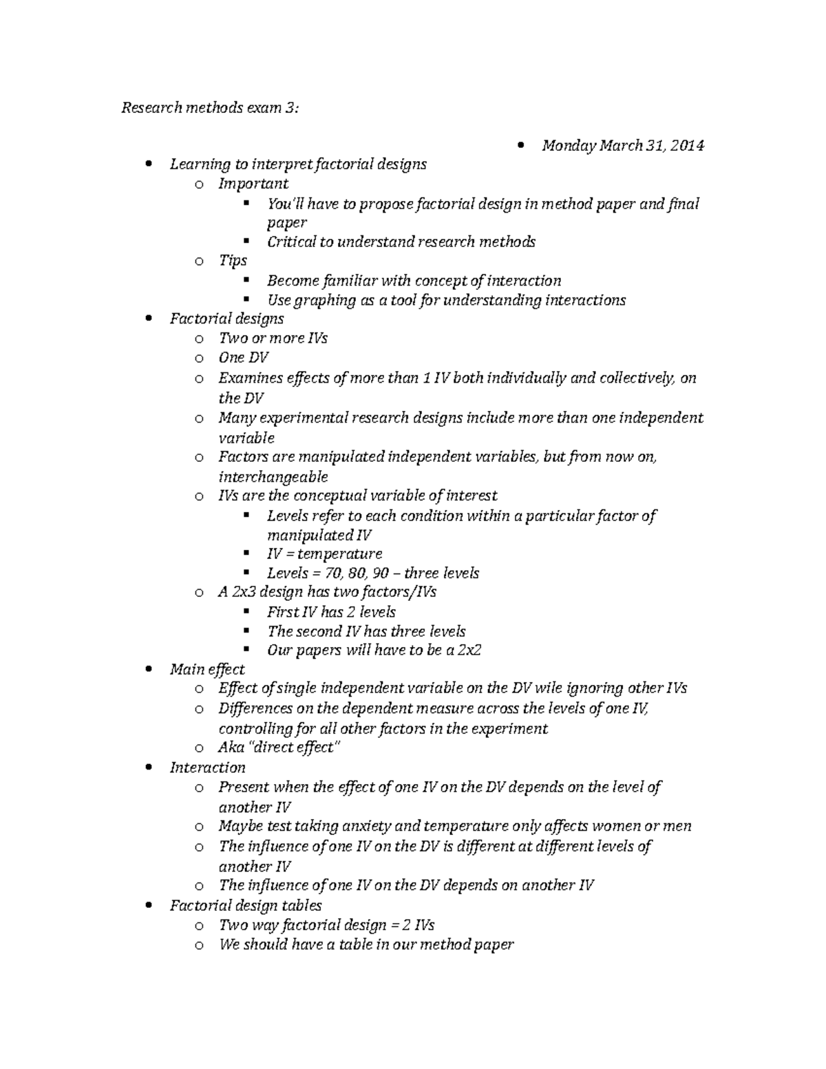 research methods exam paper