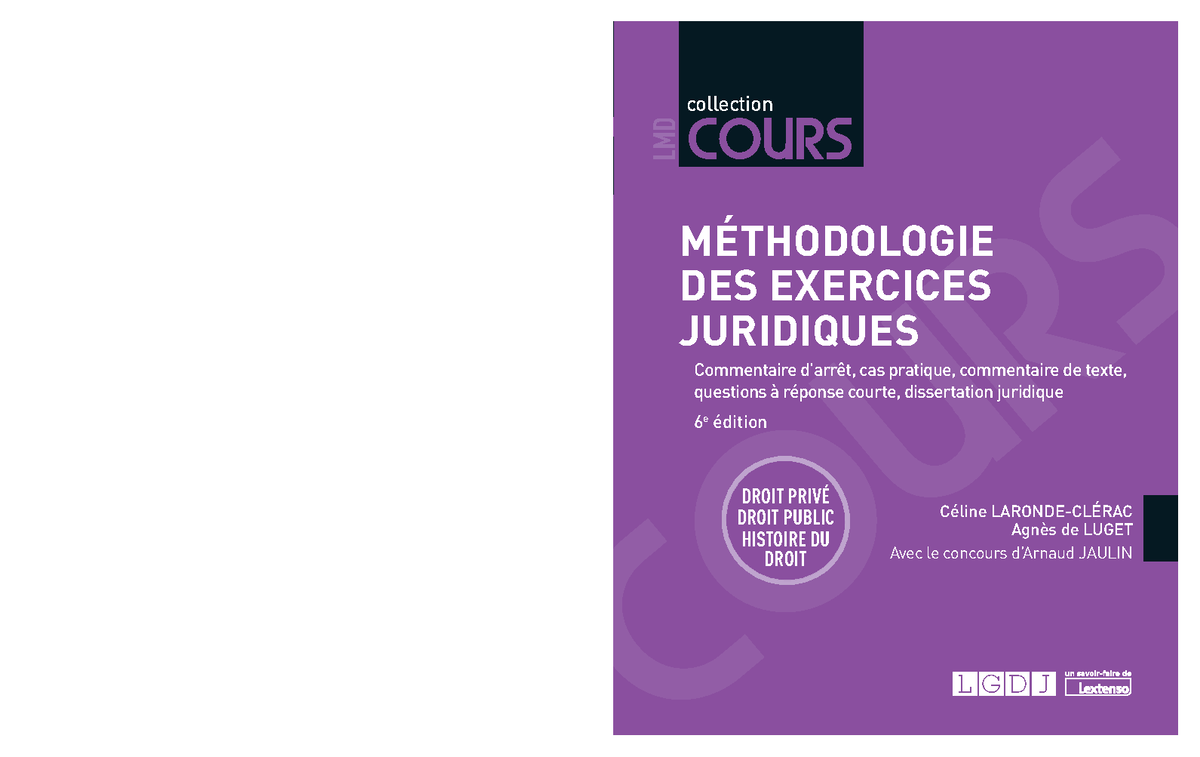9782275091846 - Méthodologie - Droit privé Droit pubLic HiStoirE Du