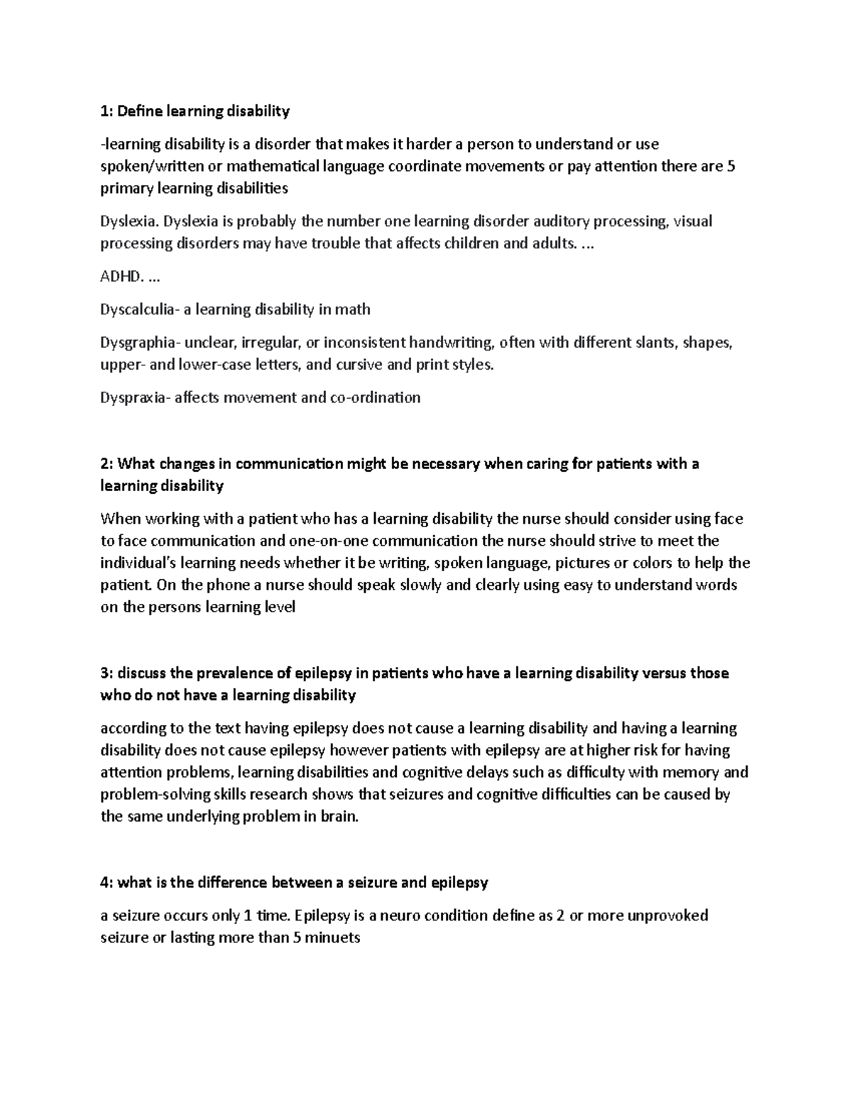 Sims lab septeber 2022 prep work 1 define learning disability