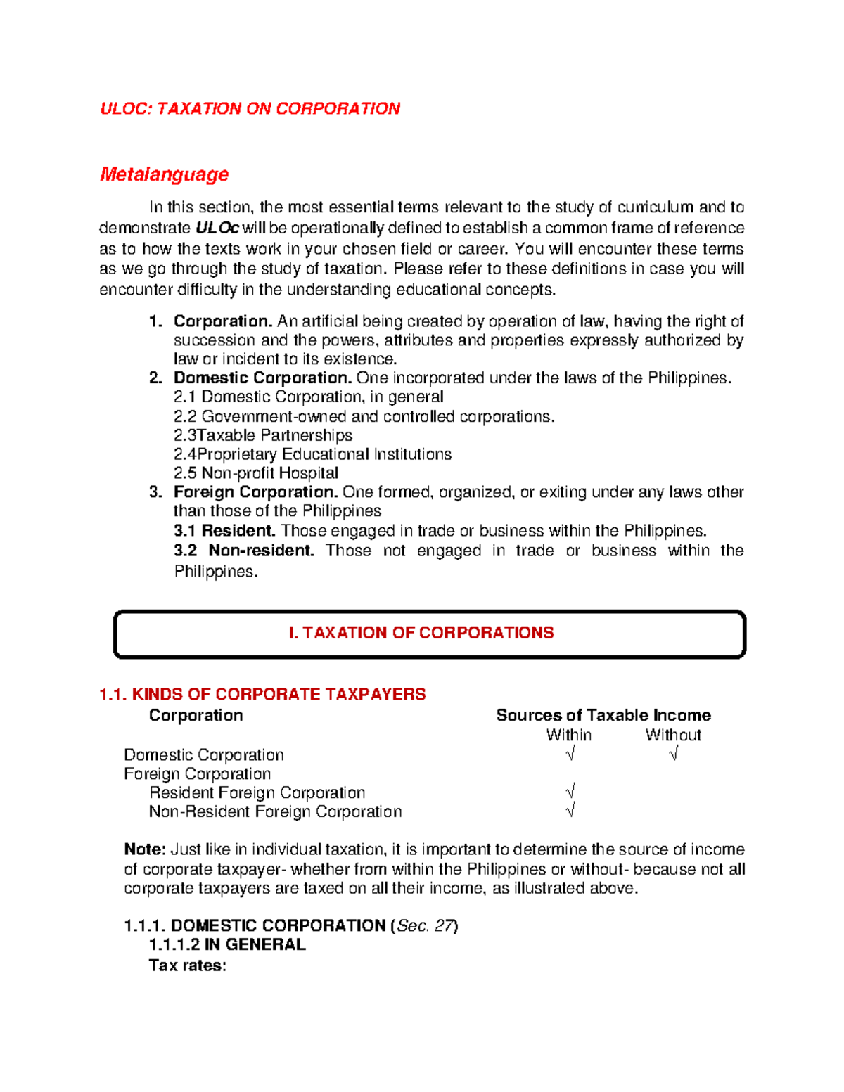 Non Profit Corporation Examples In The Philippines