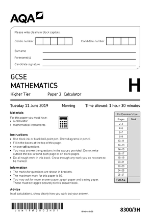 1ma1 3h Que Mock Set 5 Edexcel Gcse Maths Mock Set 5 Paper 3 Turn Over Candidate Surname 1ma1 3h Que Mock Set 5 Edexcel Gcse Maths Mock Set 5 Paper 3 Turn Over Candidate Surname