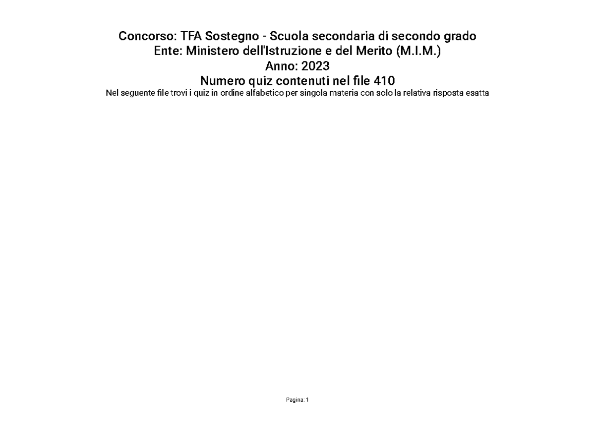Creatività e pensiero divergente - Concorso: TFA Sostegno - Scuola