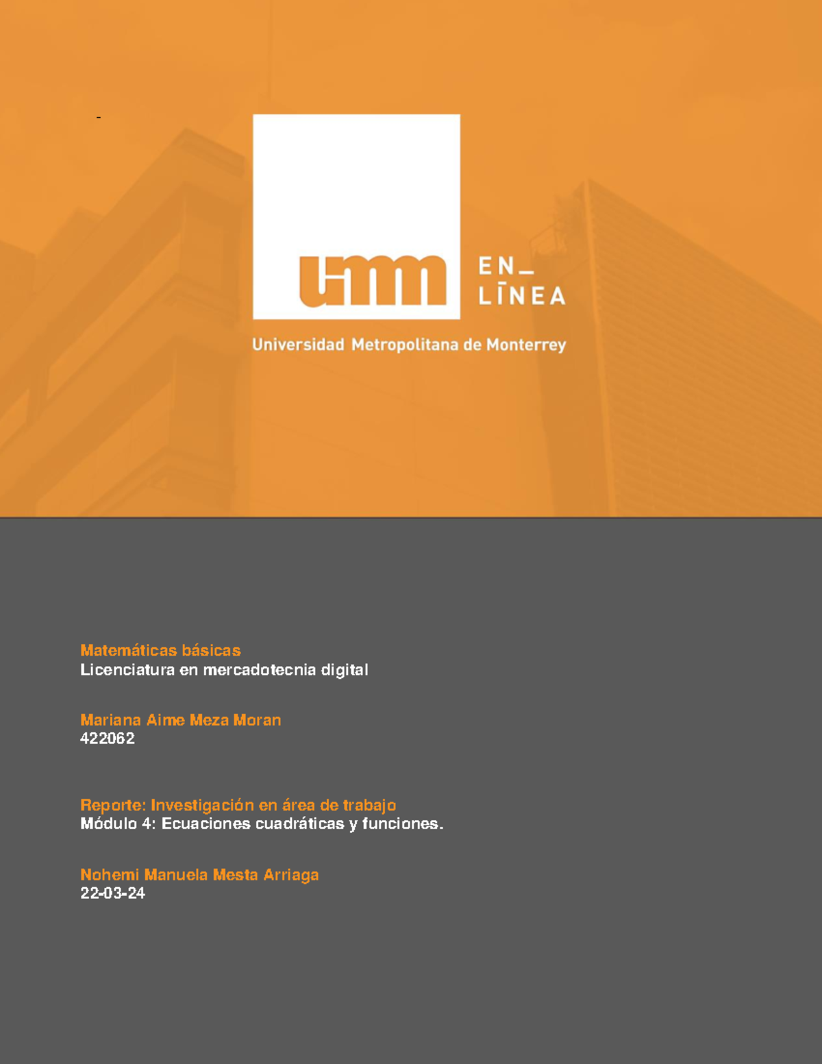 Act1.modulo 4 - UMM - 1 1 Matemáticas básicas Licenciatura en ...