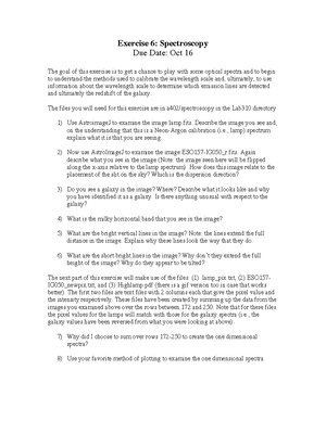 Exercise 4 - CCD Processing - Exercise 4: CCD Processing Due Date: Sept ...