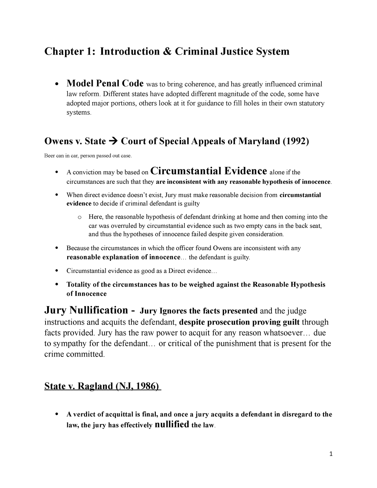 criminal law essay checklist