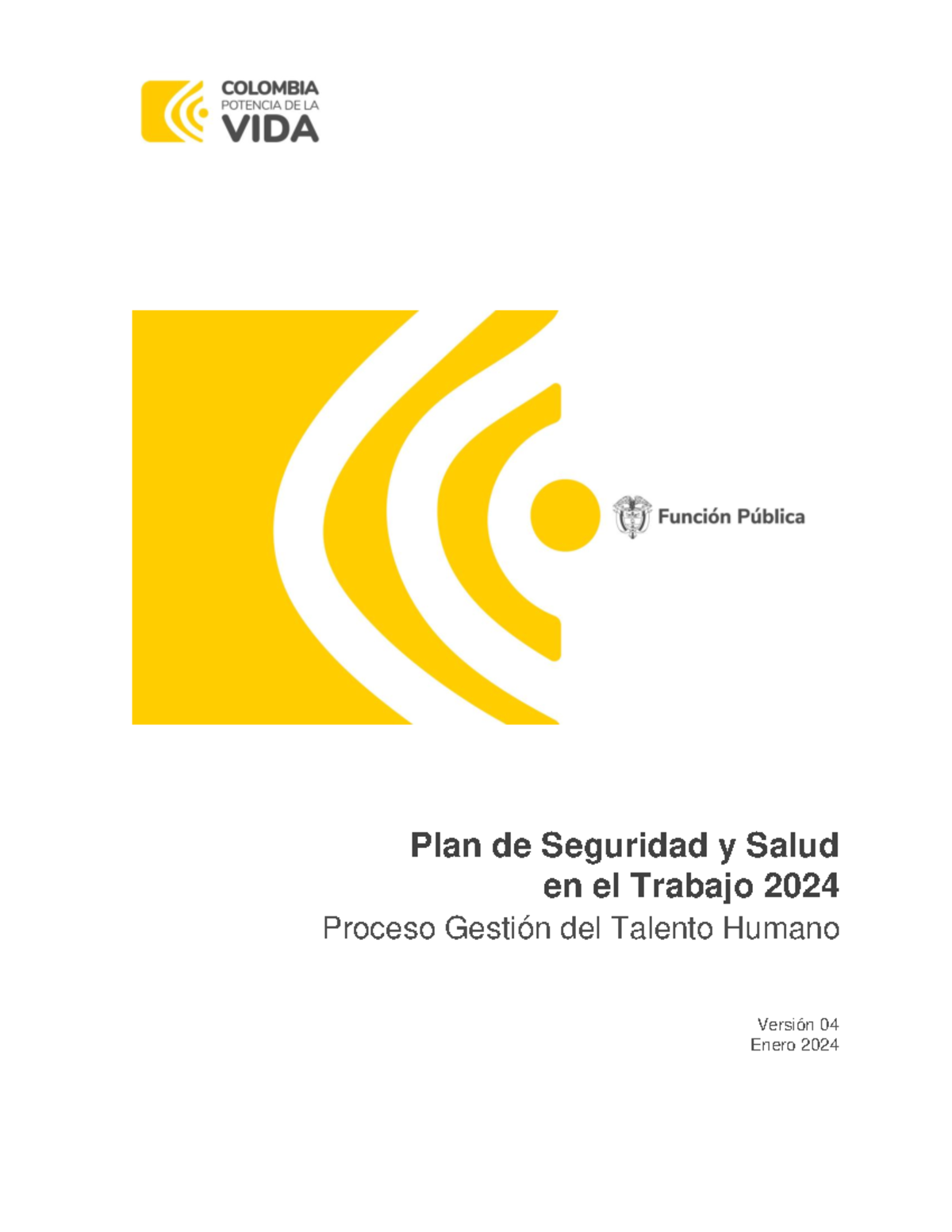 Plan de Seguridad y Salud en el Trabajo 2024 - Plan de Seguridad y ...