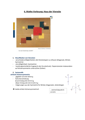 6 Mathe Vorlesung Haus Der Vierecke Schulgeo Fau Studocu