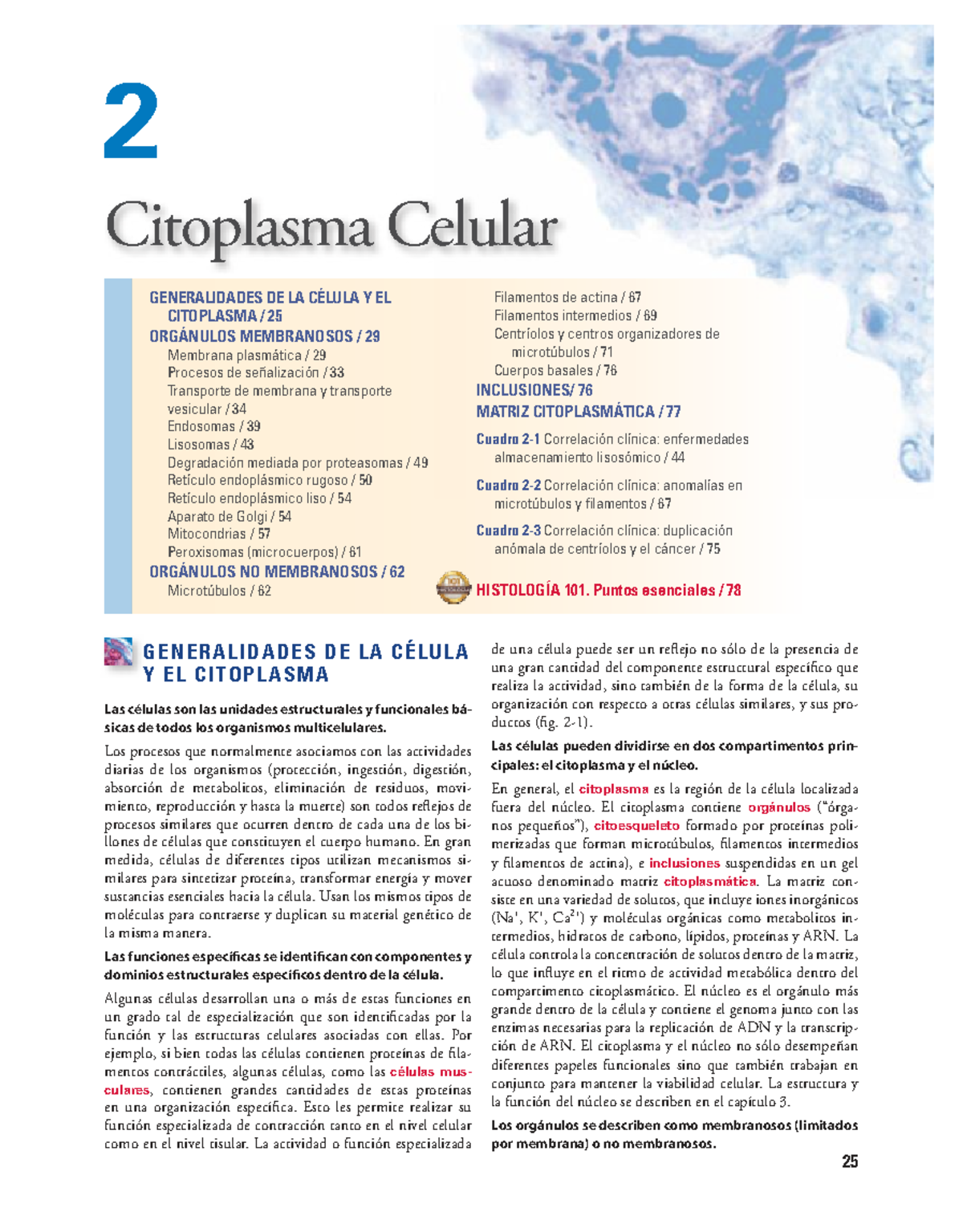 Histologia Ross Pawlina 7 edicion2 25 Citoplasma Celular 2 G E N E R A L I D A D E S D E L A Histologia Ross Pawlina 7 edicion2 25 Citoplasma Celular 2 G E N E R A L I D A D E S D E L A
