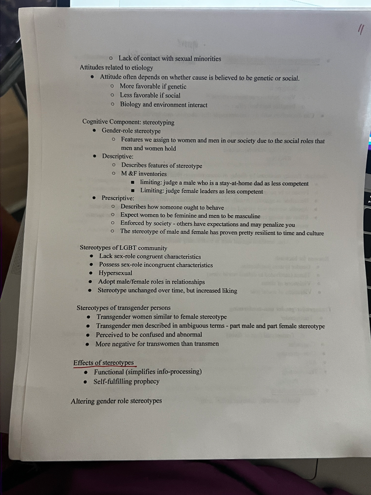gender diff notes - PSY 3203 - Studocu
