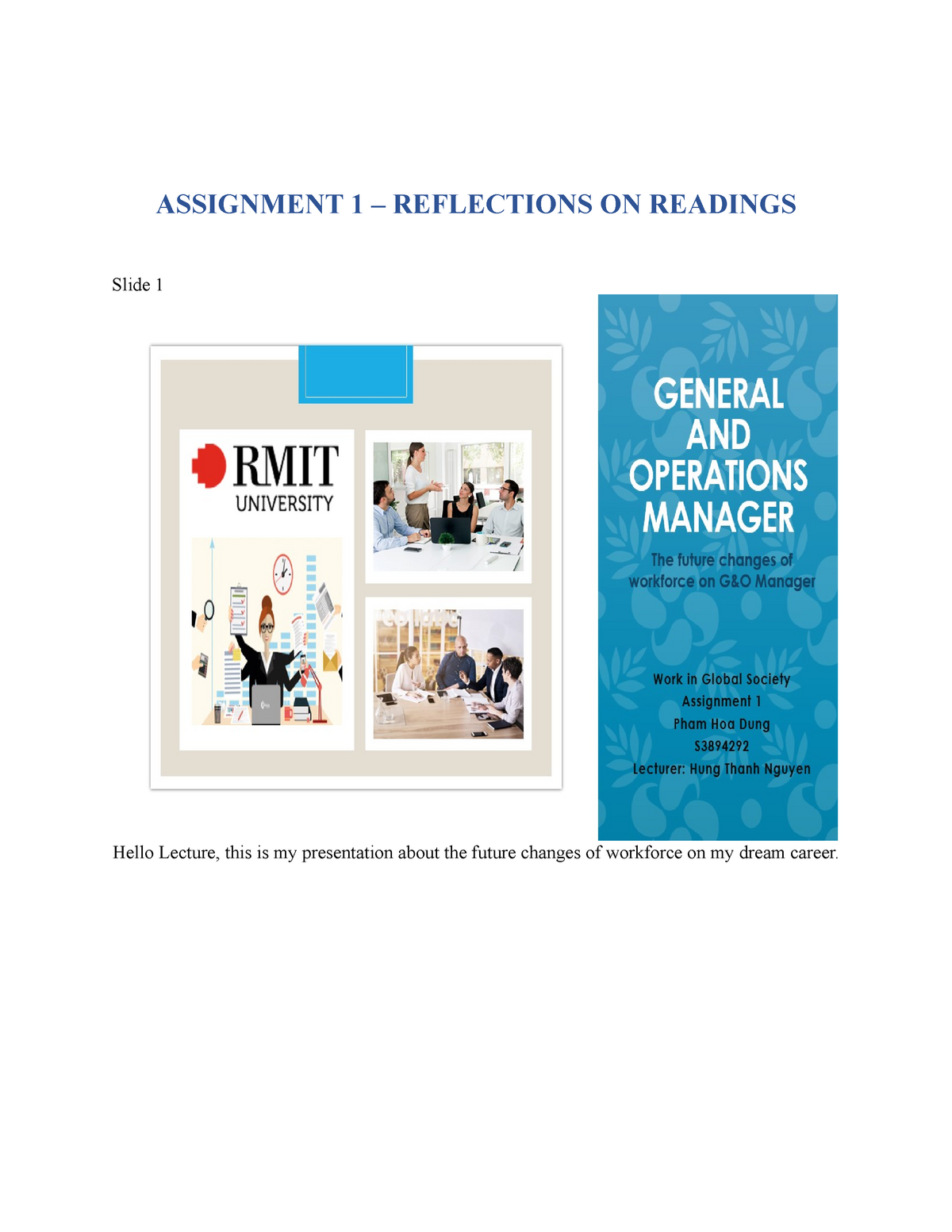 business in society rmit assignment 1