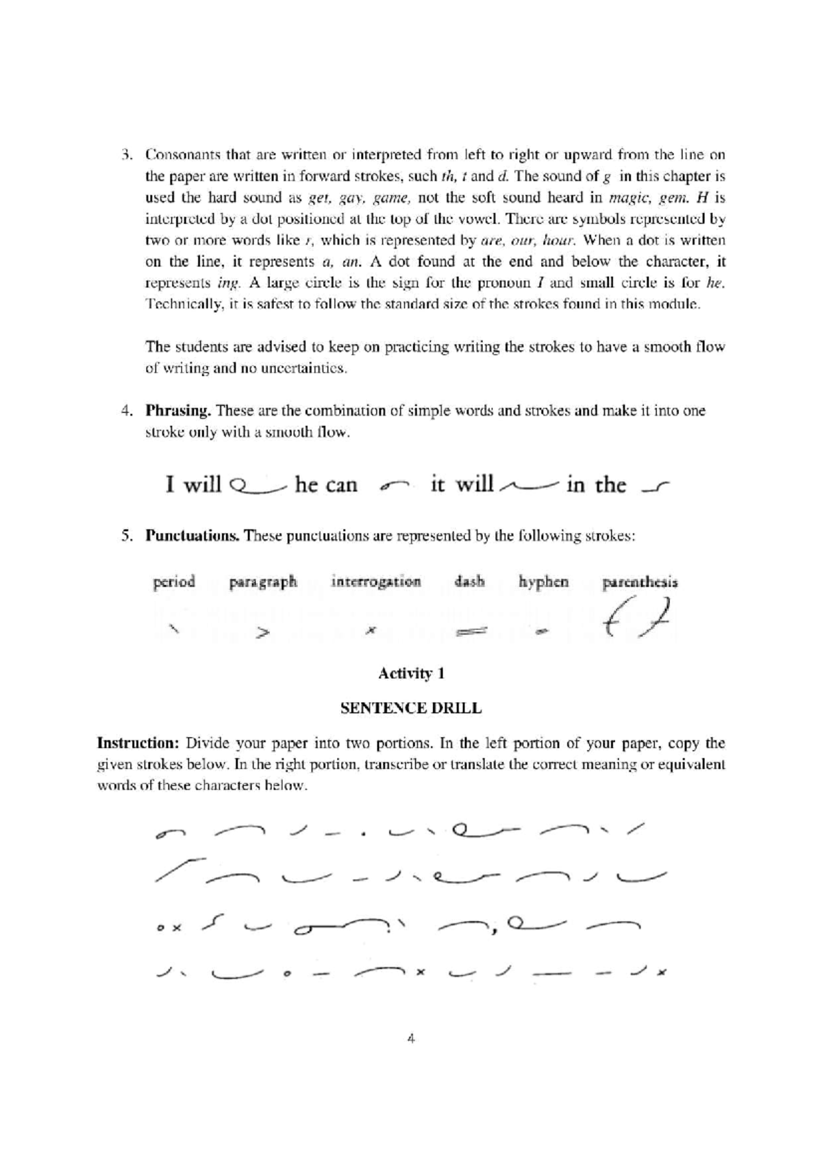 C Introduction of Foundations of Shorthand Unit 14, Riza B