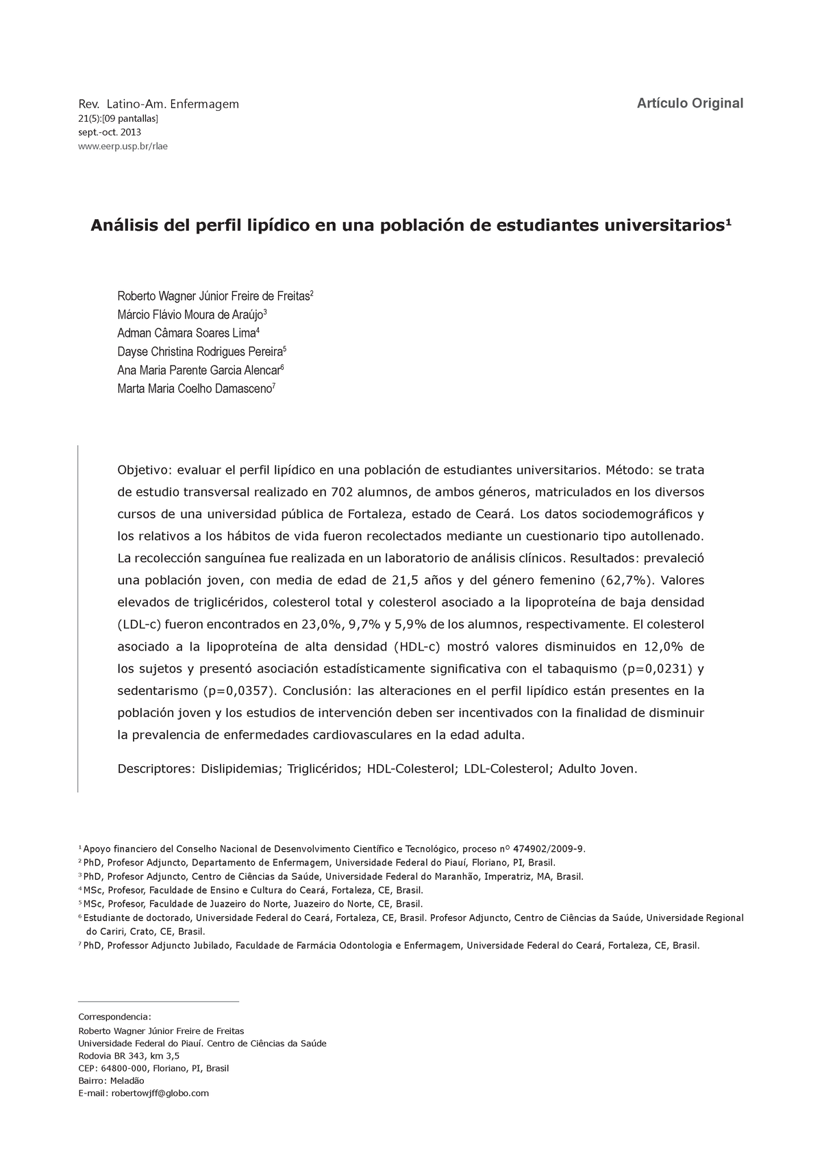 76034-Texto Do Artigo-103552-1-10-2014 0309 - Rev. Latino-Am ...