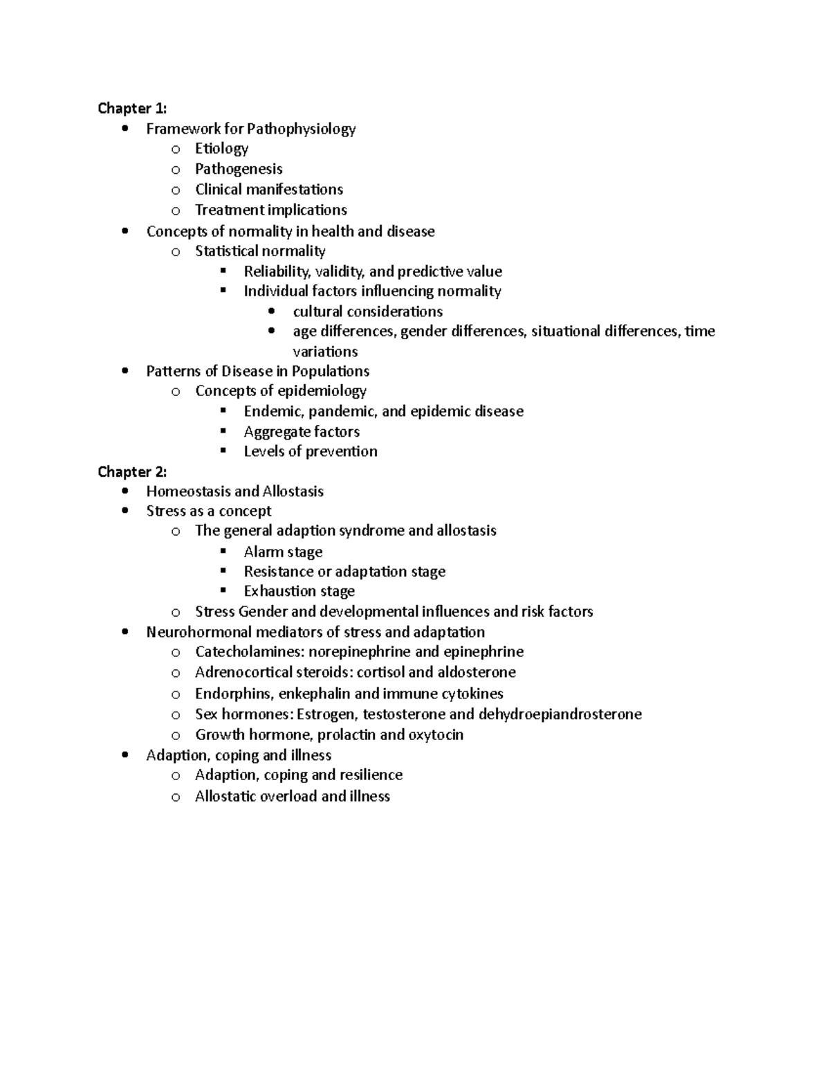 study-guide-1-chapter-1-framework-for-pathophysiology-o-etiology-o