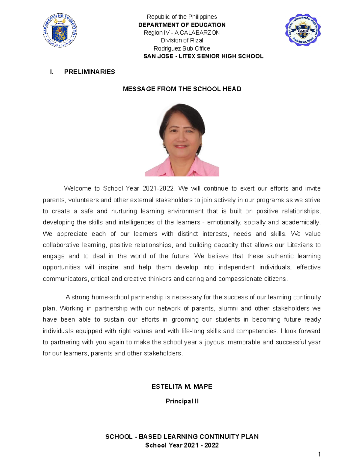 80 BE SLCP Sjlshs - Sample of an activity - DEPARTMENT OF EDUCATION ...