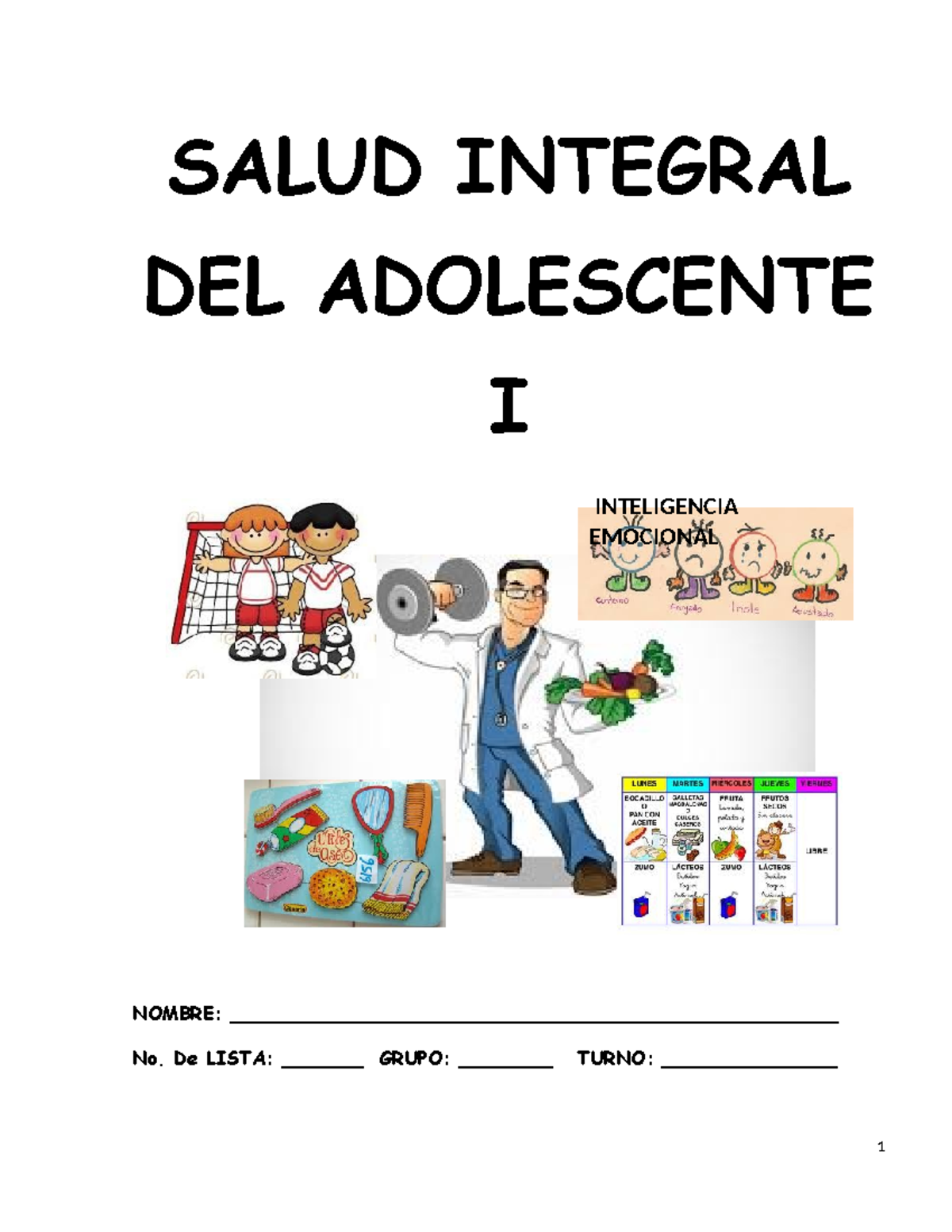 Salud Integral Del Adolescente Salud Integral Del Adolescente I