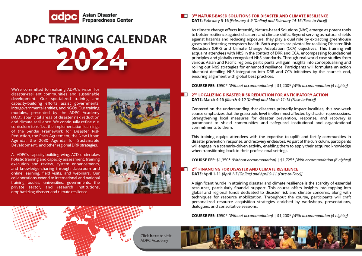 ADPC Training Calendar 2024 Click here to visit ADPC Academy ADPC