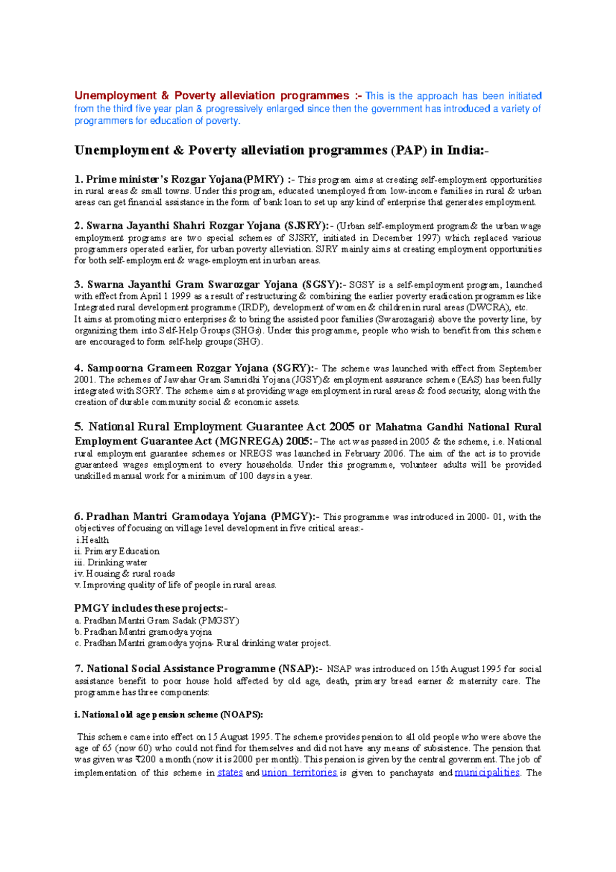 003 Unemp. & Poverty alleviation (Part 2) - Unemployment & Poverty ...