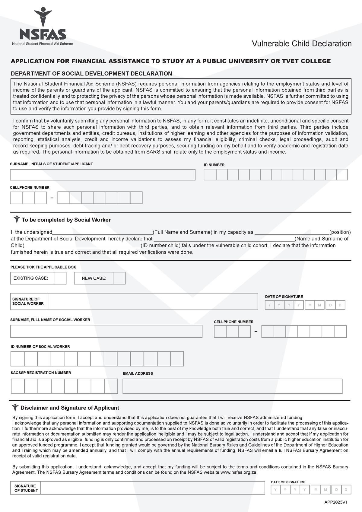 Vulnerable Child Declaration Approved Document Vulnerable Child 