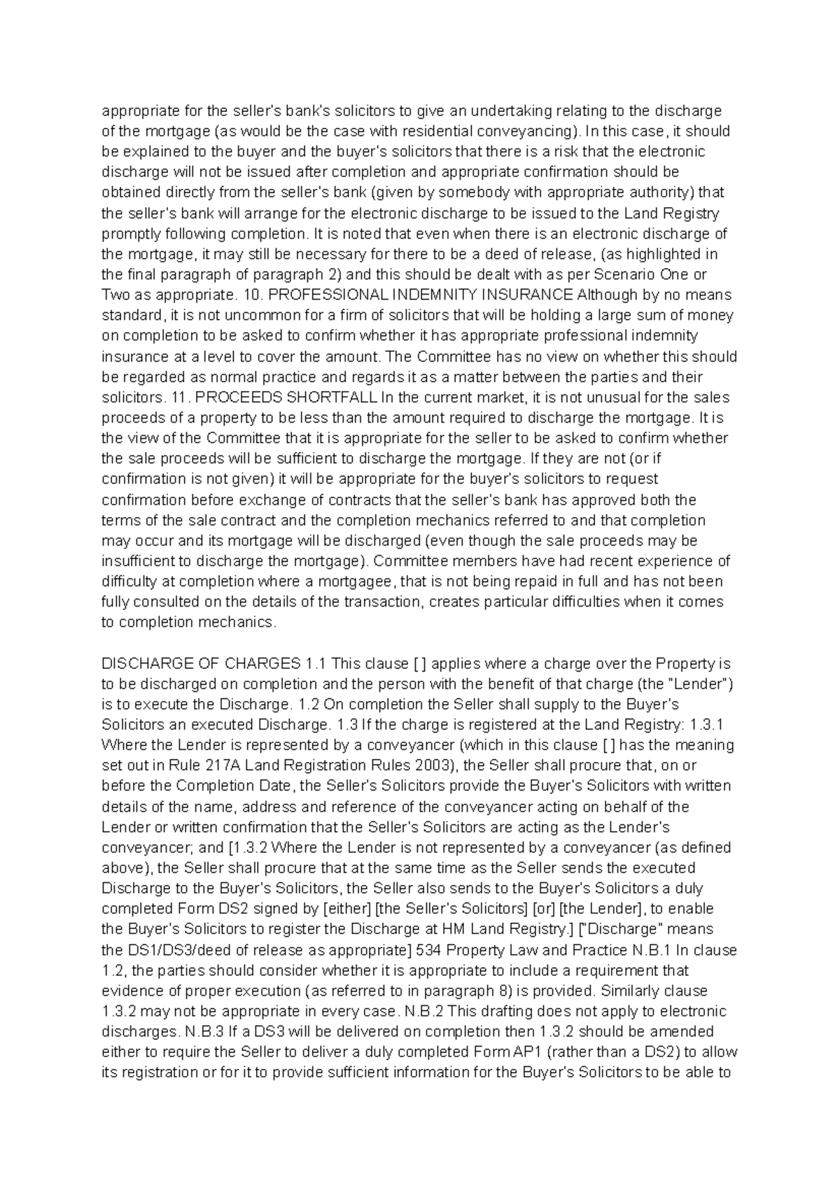 Chapter 3 Real Estate appropriate for the seller’s bank’s