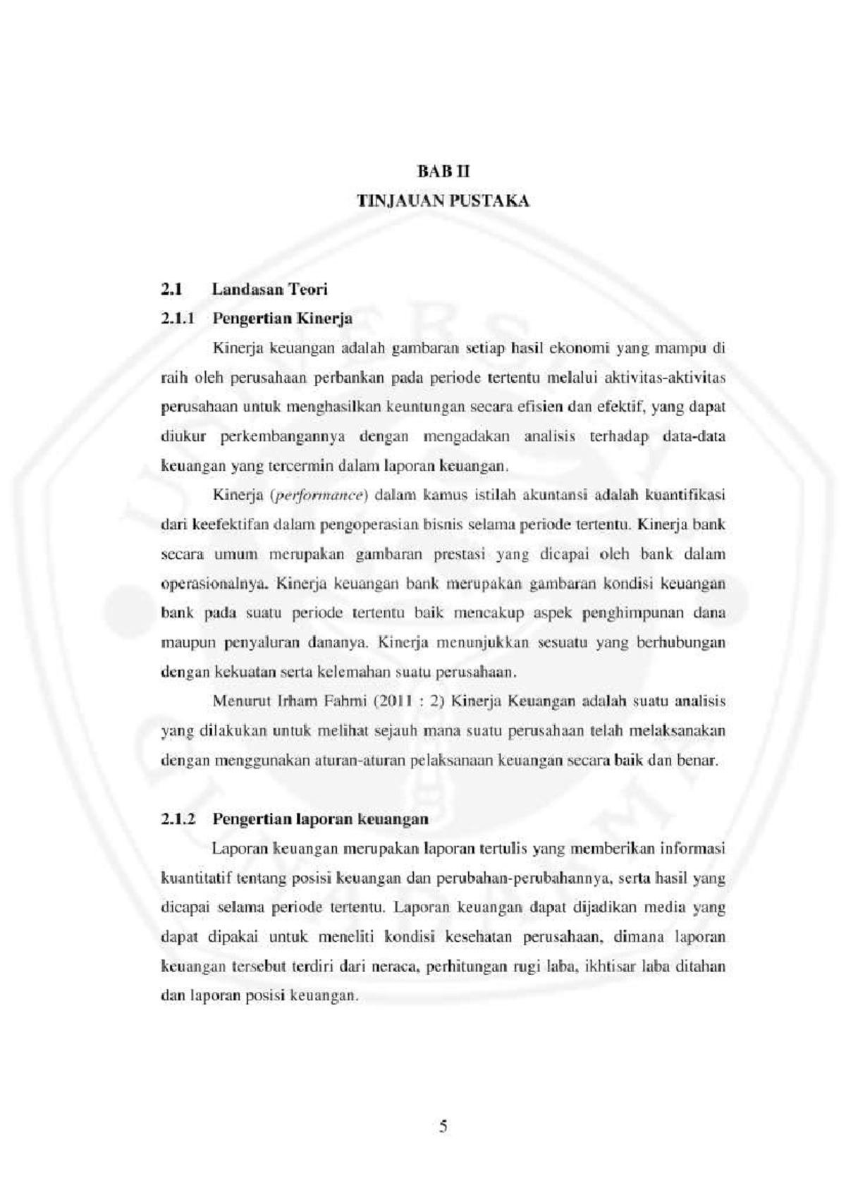 Chapter 2 Analysis of financial statements on the company Holcim ...