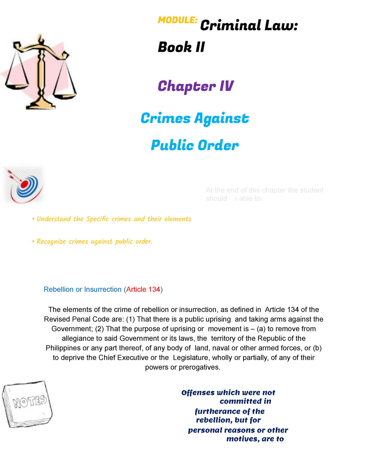 public order crime essay