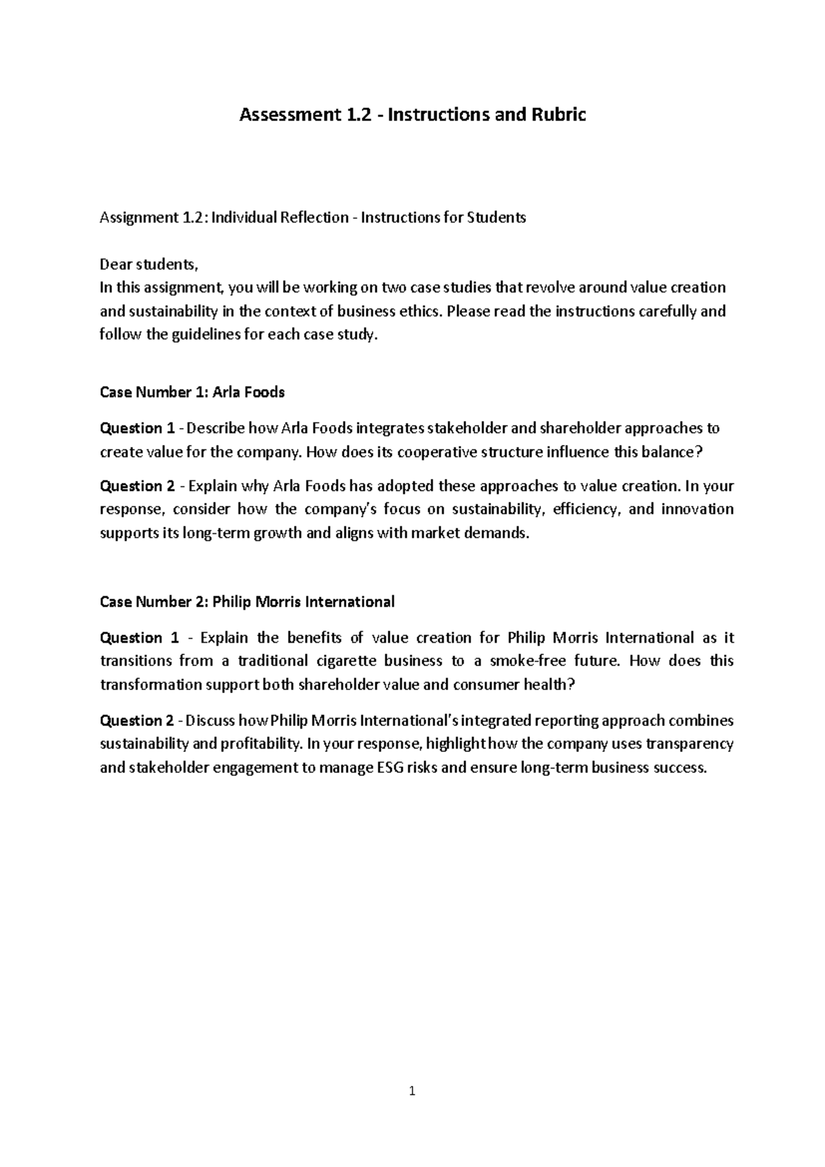 Assignment 1-2 2024 Individual Reflection - 1 Assessment 1 ...