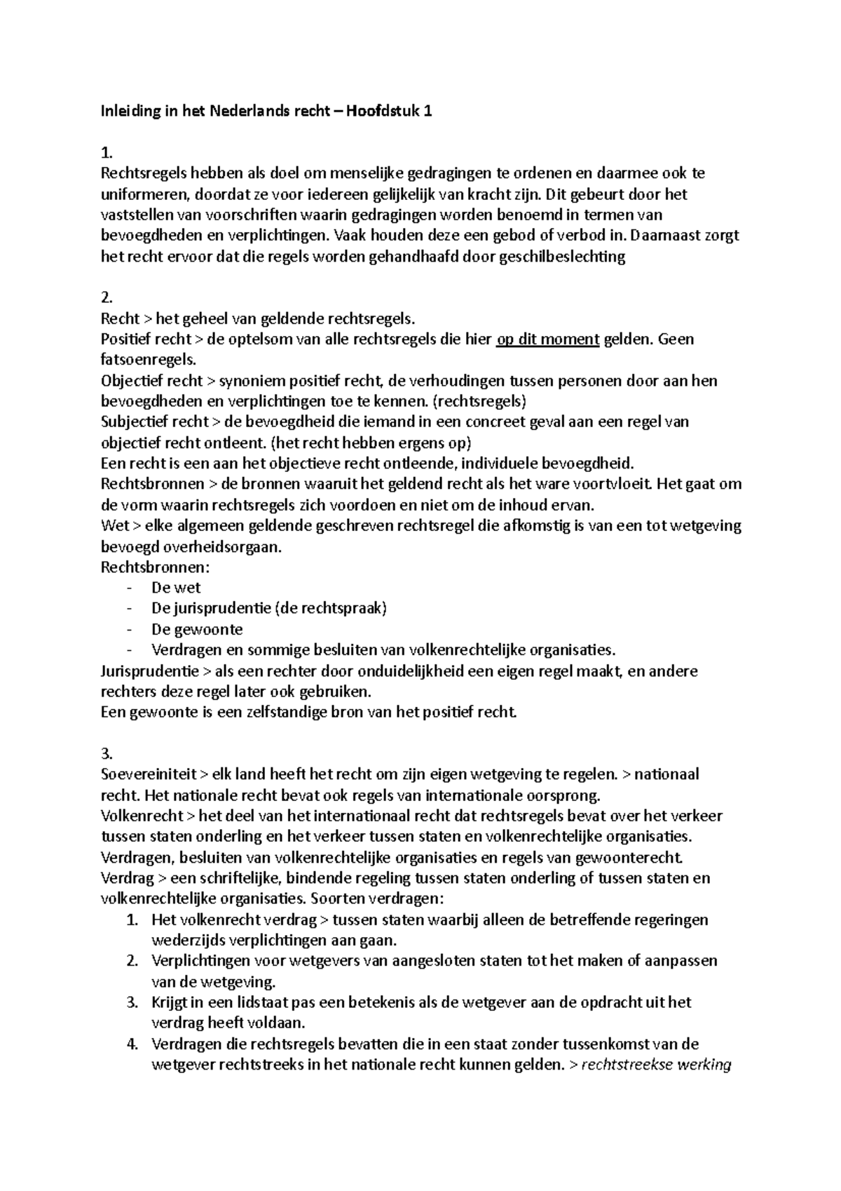 Samenvatting Inleiding In Het Nederlandse Recht - H1 - Inleiding In Het ...