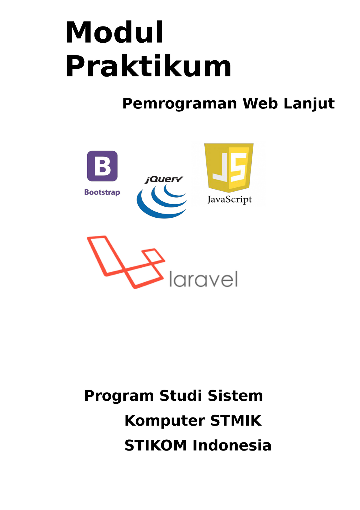 Modul Pemrograman Web Lanjut - Modul Praktikum Pemrograman Web Lanjut ...