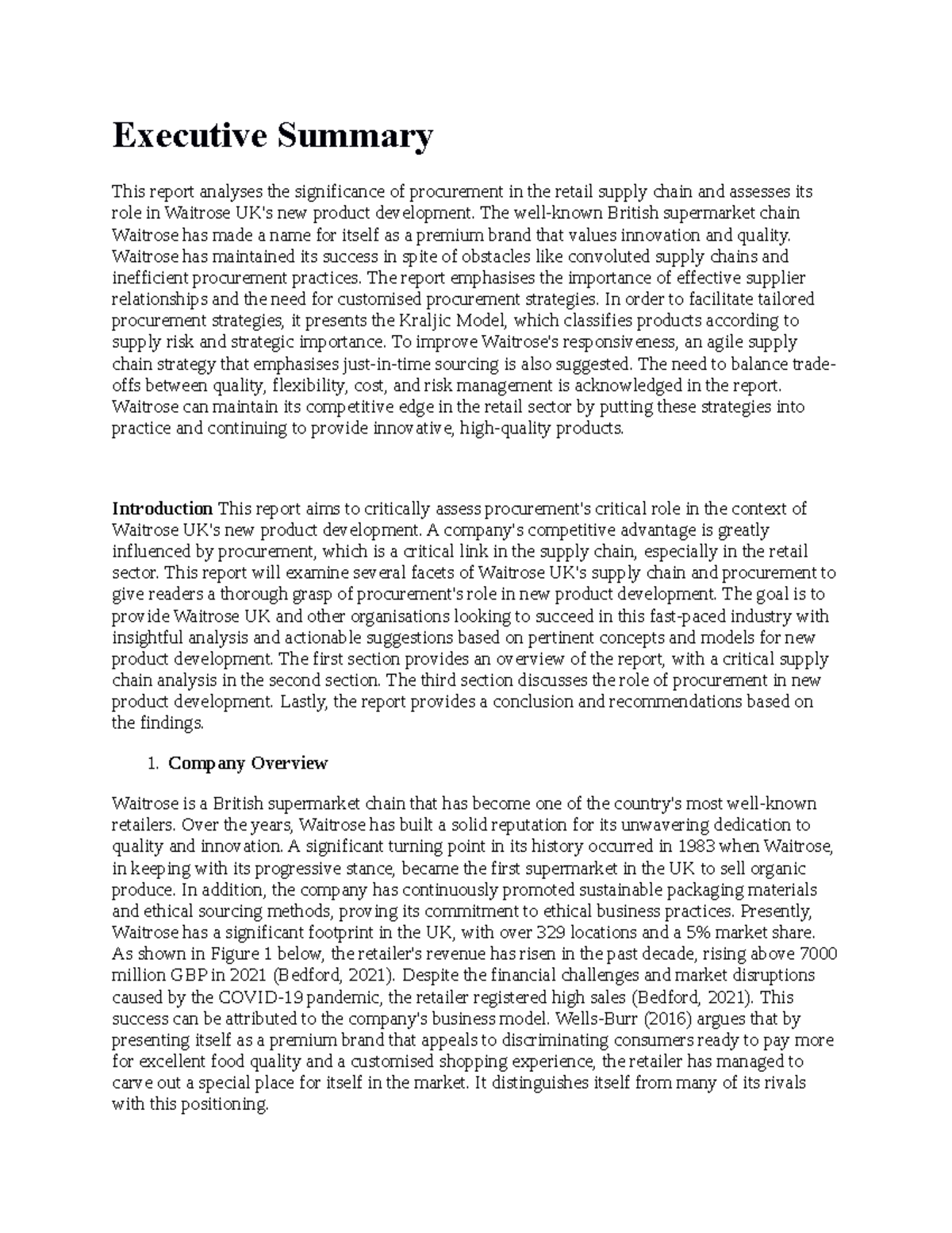 Untitled document.edited - Executive Summary This report analyses the ...