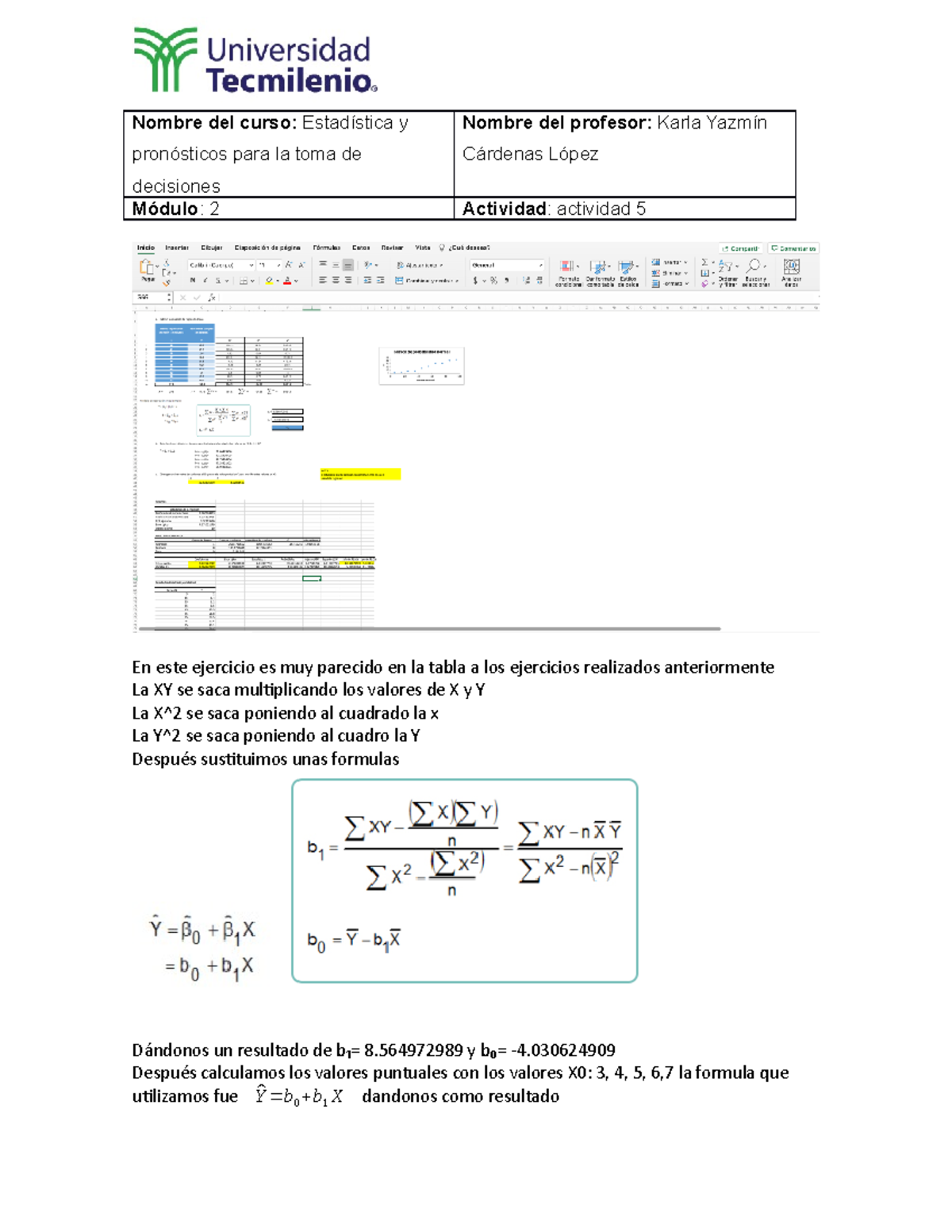 Actividad 5 Estadistica Y Pron - Estadísticas Y Pronósticos Para La ...