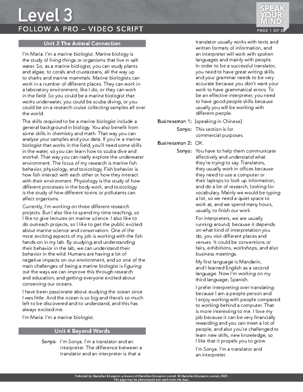 SYM 3 Pro Video Script - Objective: 'This project-based course equips ...