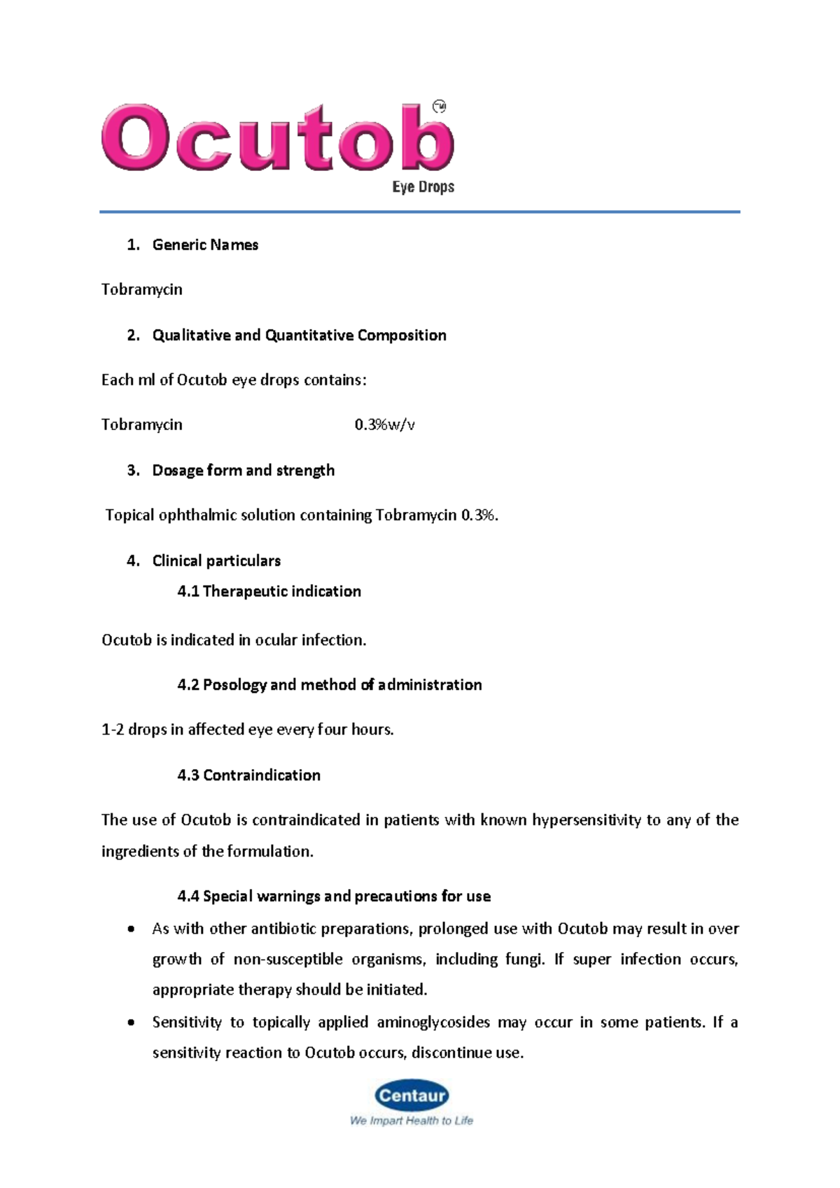 Tobrabact - aafjvxakl - Generic Names Tobramycin Qualitative and ...