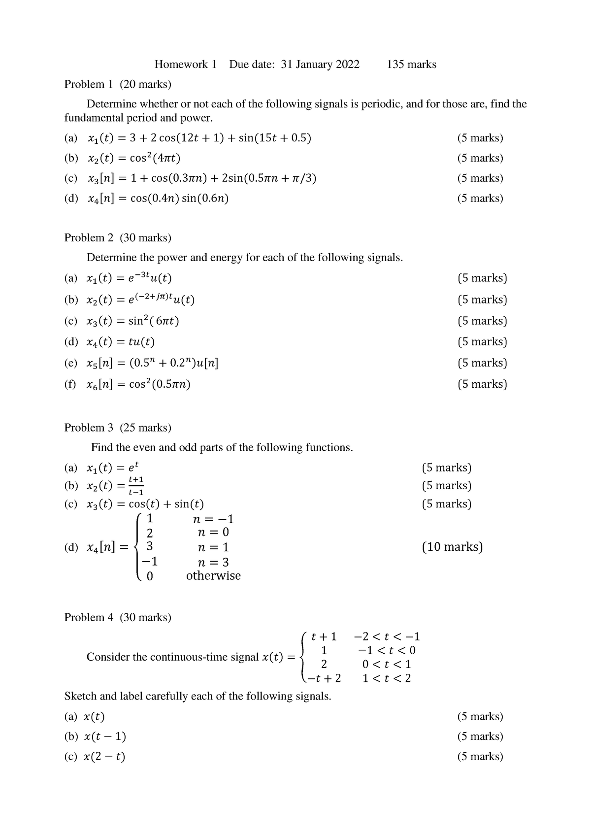 homework 135