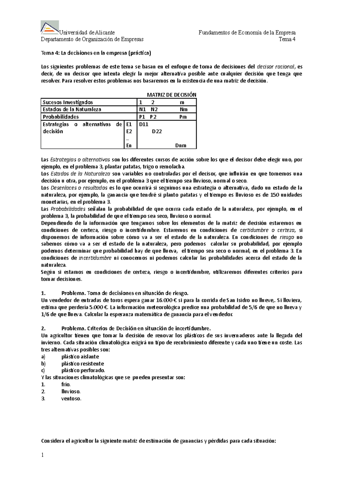 Practfun 4 - Practicas De Introducción A La Microeconomía, Ejercicios ...