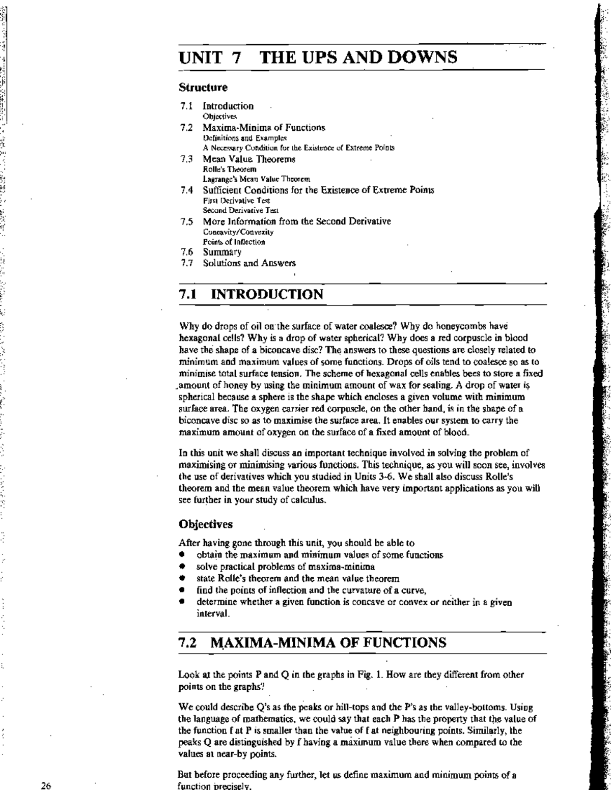 Unit-7 - The ups and downs - UNIT THE UPS AND DOWNS Structure 7 ...