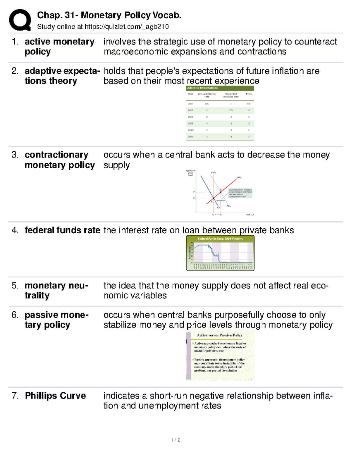 Chap. 31 Policy Vocab Chap. 31 Policy Vocab