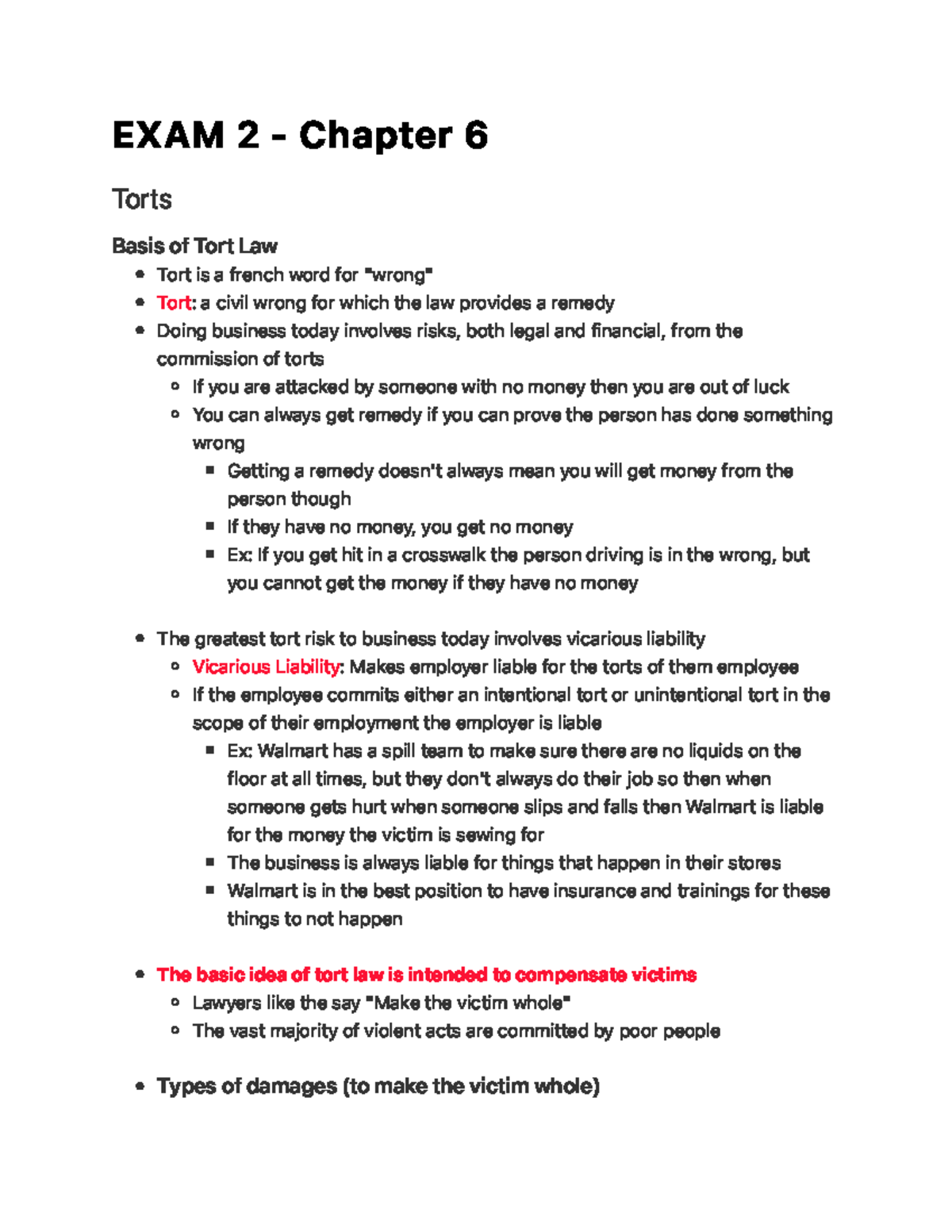 exam-2-chapter-6-lecture-9-exam-2-chapter-6-torts-basis-of-tort