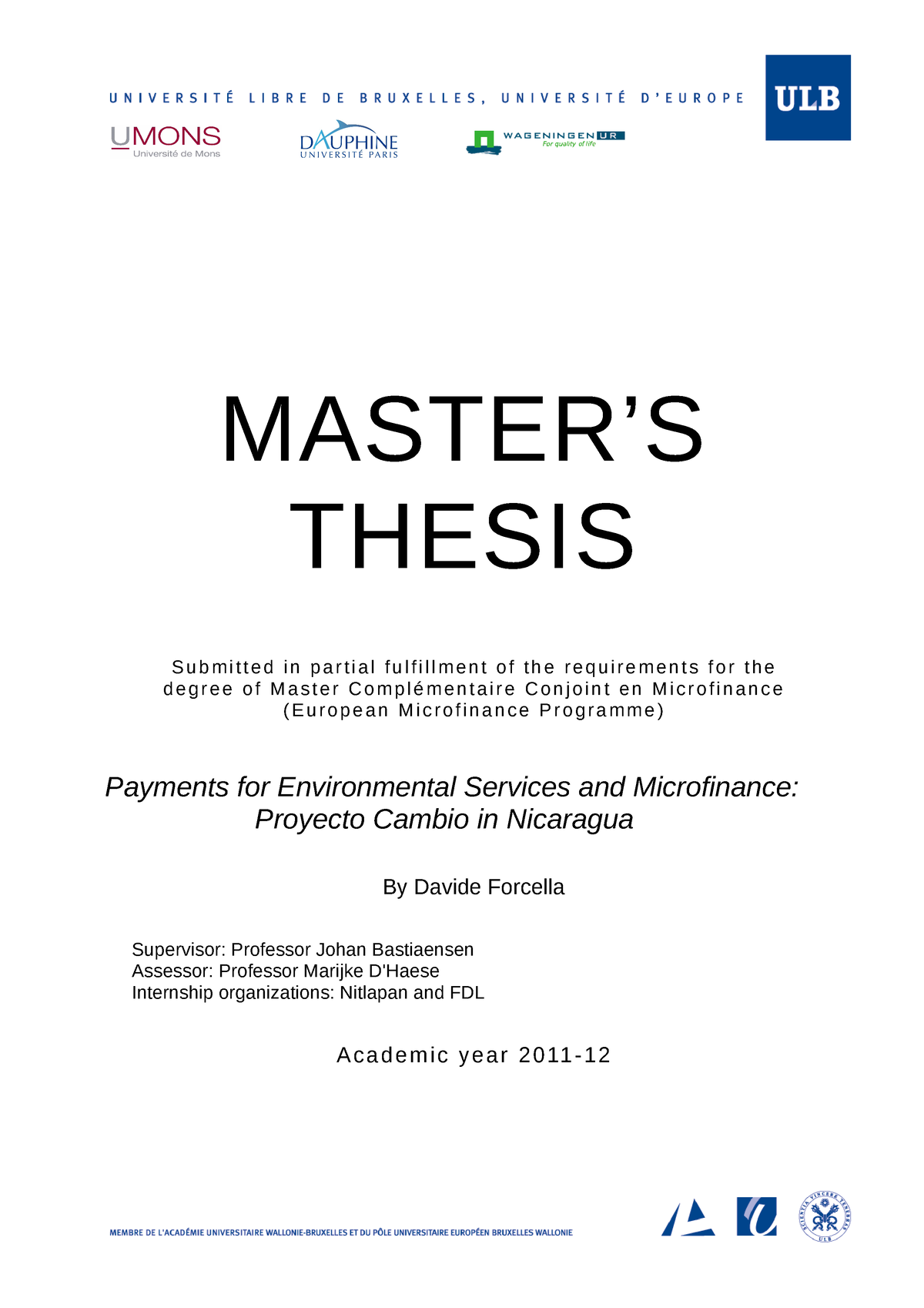 the best master thesis