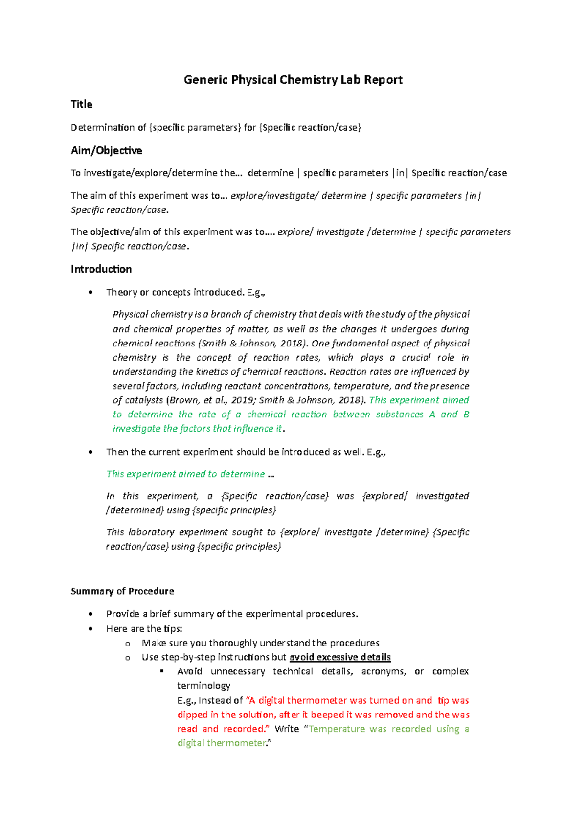 Generic Physical Chemistry Lab Report-1 - Generic Physical Chemistry ...