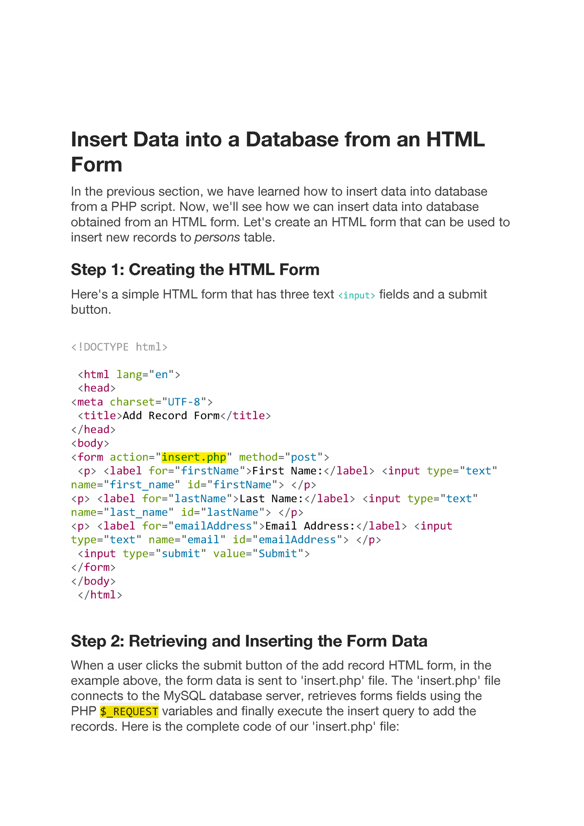 practical-on-msql-querying-insert-data-into-a-database-from-an-html