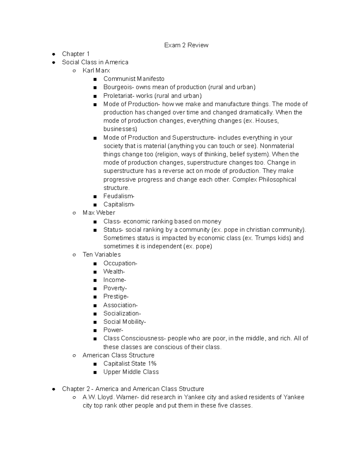 book-review-unit-2-exam-2-review-chapter-1-social-class-in-america