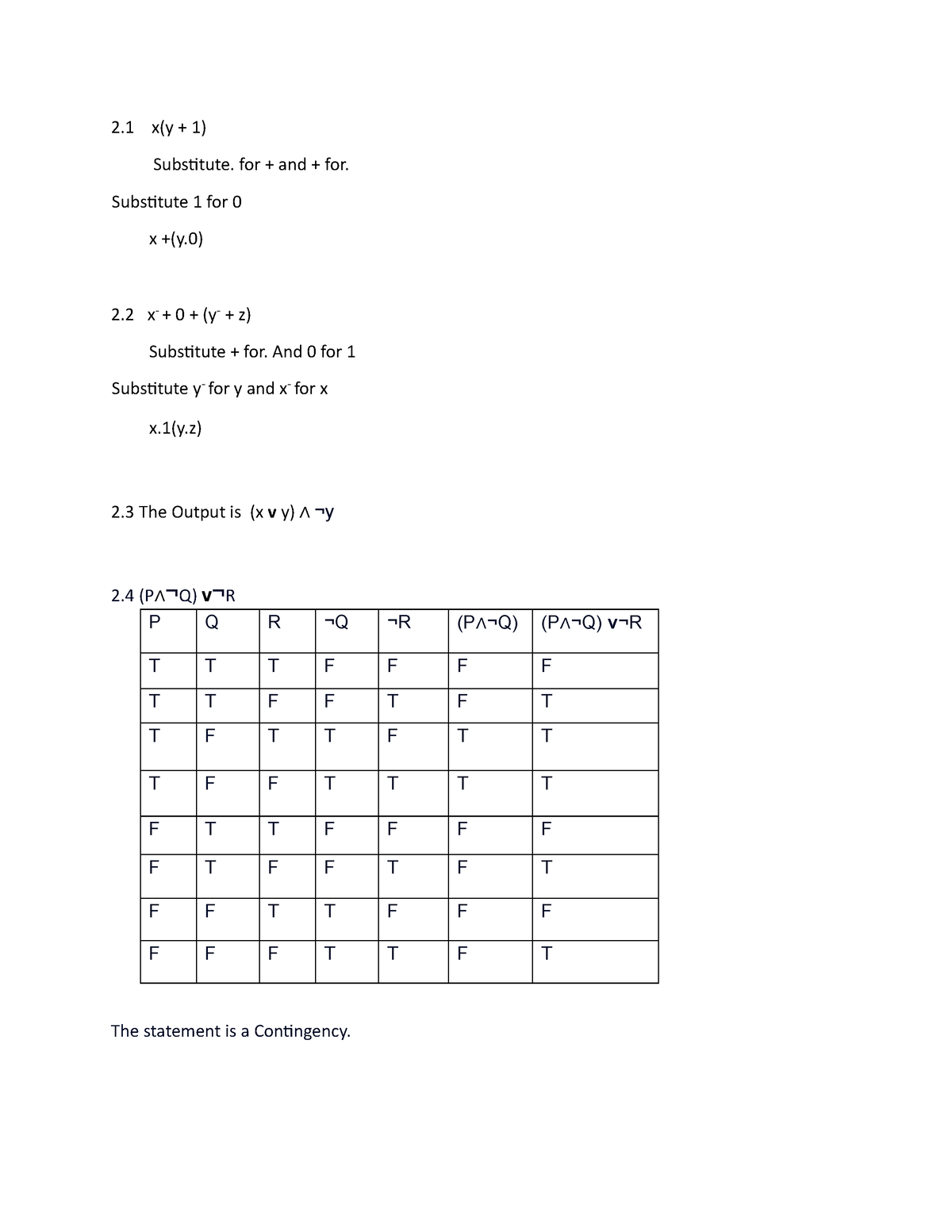 question-2-a-2-x-y-1-substitute-for-and-for-substitute-1-for