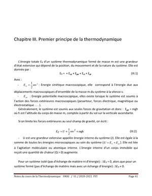 Thermodynamique-II-cours- Thermodynamique II COURS VIII. Distribution ...