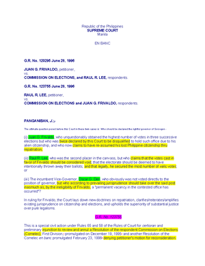 III. De Lima Vs. Duterte - [ G. No. 227635, October 15, 2019 ] LEILA M ...