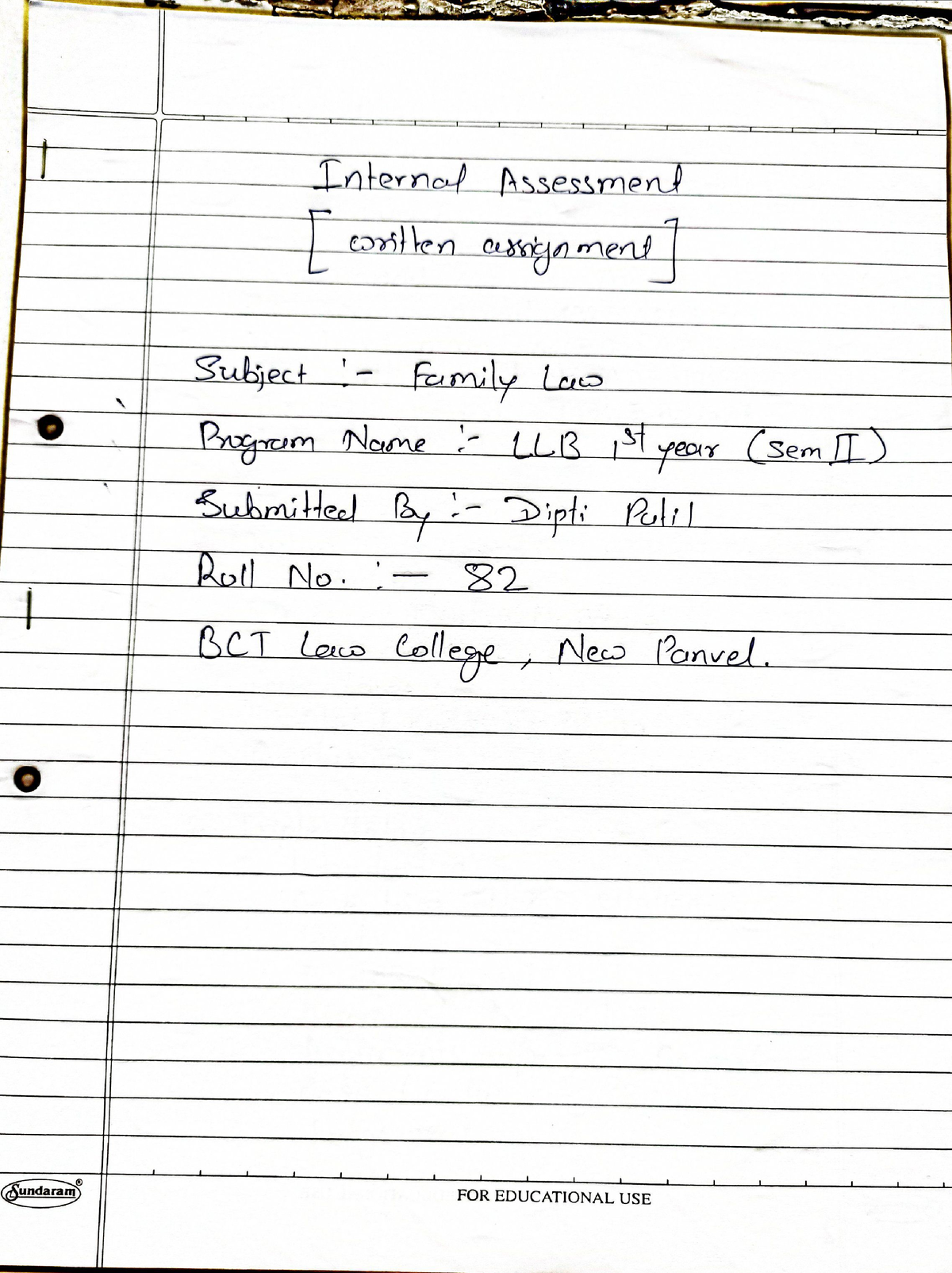 family law essay plan