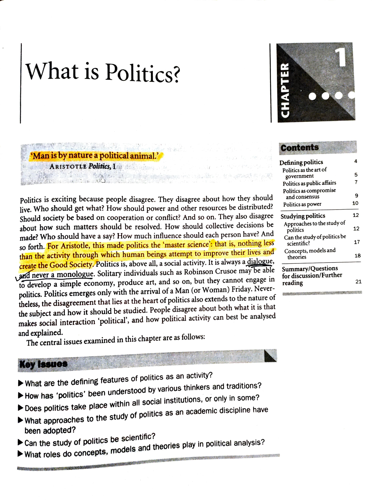 essay on what is politics