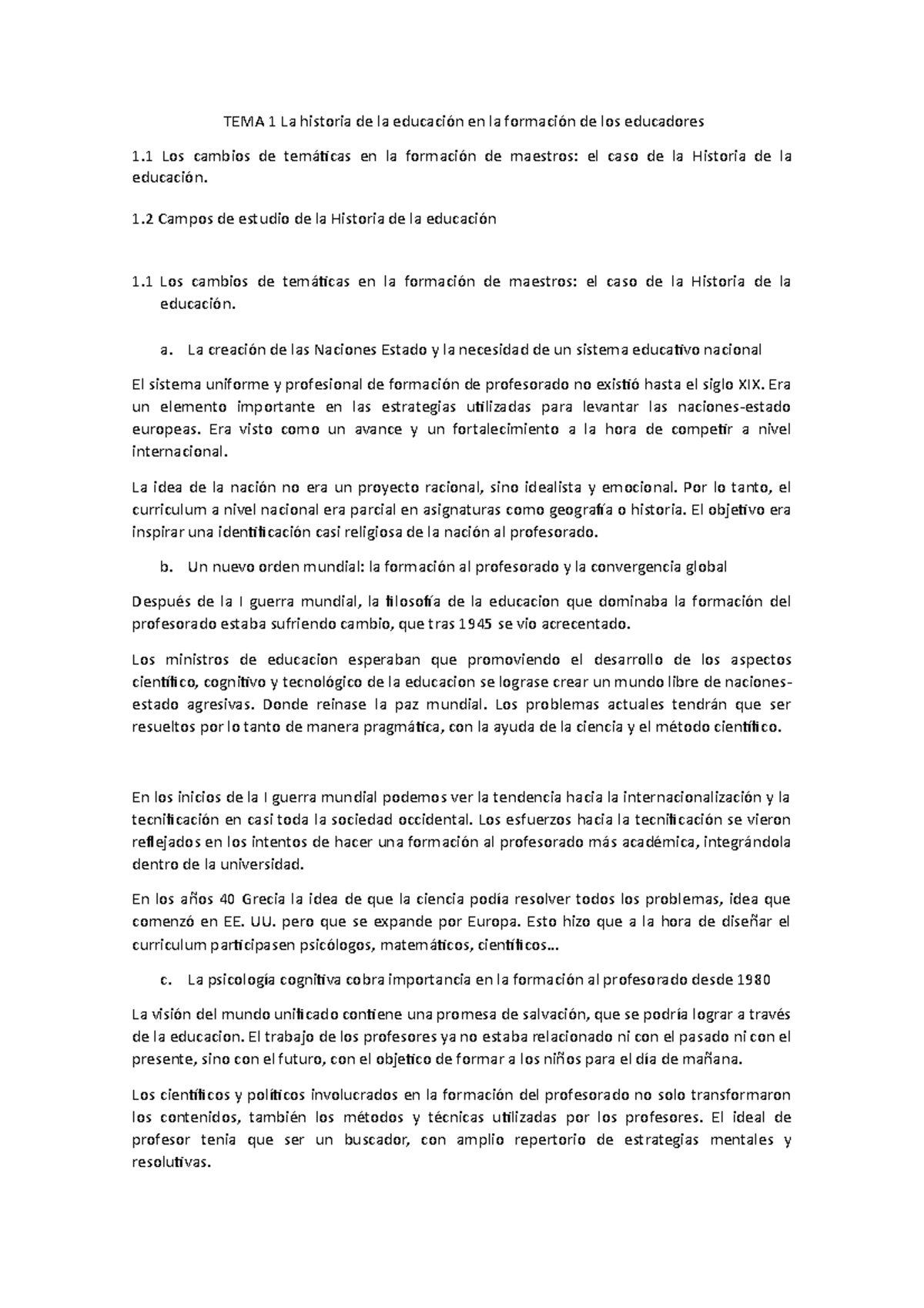 TEMA 1 La historia de la educación en la formación de los educadores ...