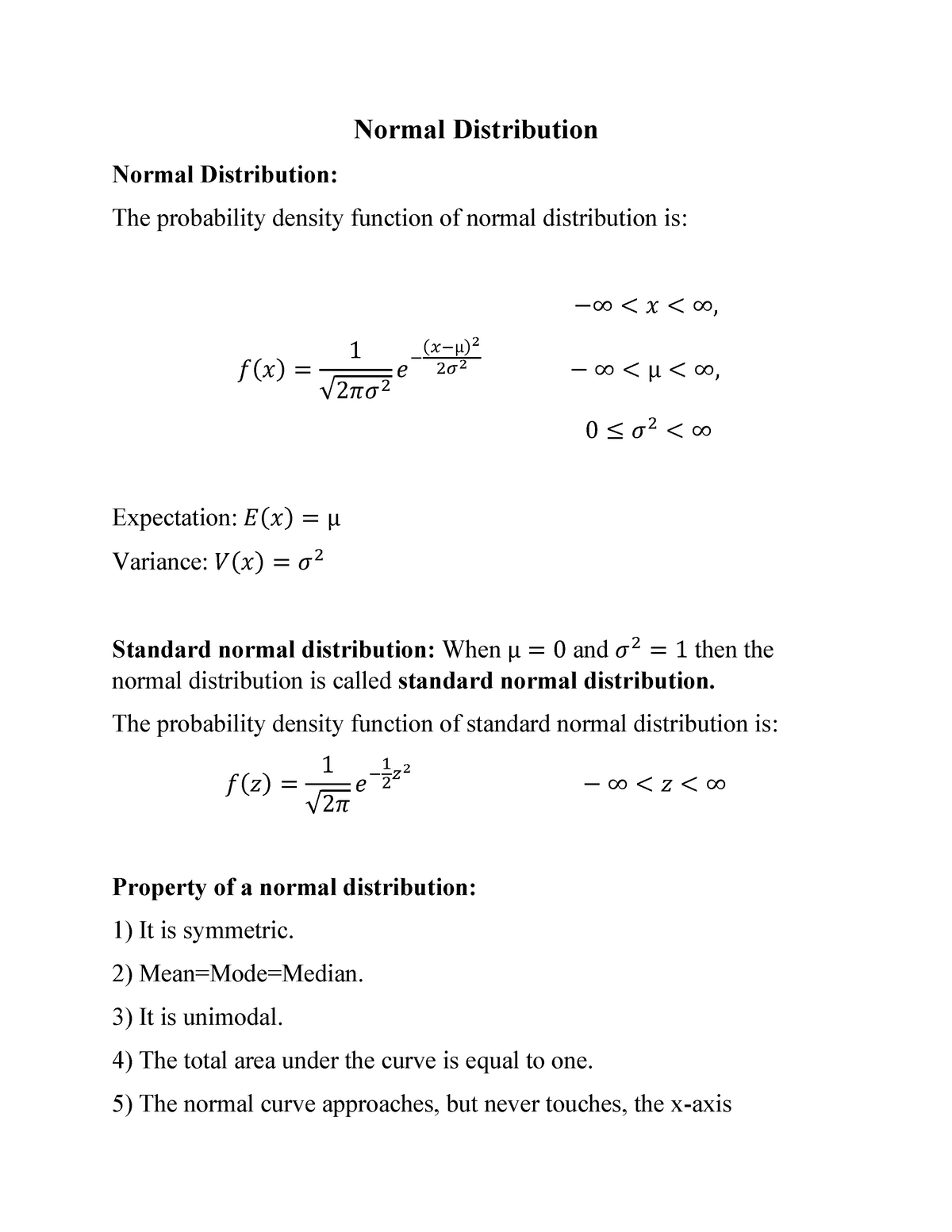 lecture-sheet-11-normal-distribution-probability-and-statistic-nsu